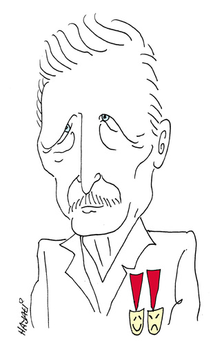 Cartoon: R.I. P. Müsfik Kenter (medium) by Hayati tagged musfik,kenter,artist,schauspieler,kenterler,theater,tiyatro,yildiz,istanbul,hayati,boyacioglu,berlin