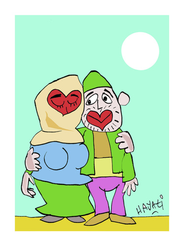 Cartoon: Tag der Liebe (medium) by Hayati tagged 