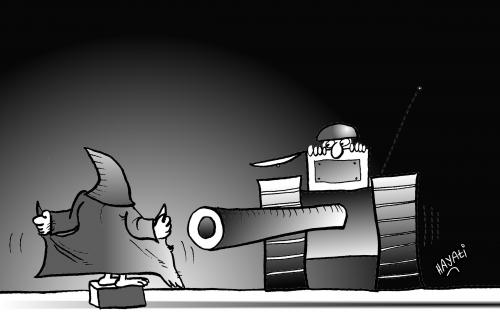 Cartoon: War (medium) by Hayati tagged war,irak,folter,hayati,boyacioglu,savas,iskence,mizah,berlin,istanbul,toonpool