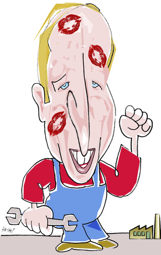 Cartoon: Prince William on 1. May (medium) by Hayati tagged berlin,boyacioglu,hayati,william,jahres,des,arbeiter