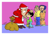 Cartoon: Begegnung (small) by Hayati tagged begegnung meeting karsilasma noel baba weihnachtsman santa claus papa kreuzberg berlin hayati boyacioglu children cocuk kind erwachsene familie aile family familya migration anpassung entegration integration