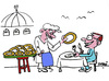 Cartoon: Gruss aus Istanbul (small) by Hayati tagged istanbul,simit,preiswert,reise,geburtsort,eminoenue,restaurant,brezel,hayati,boyacioglu,berlin