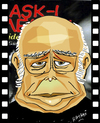 Cartoon: Halit Refig (small) by Hayati tagged halit,refig,istanbul,57,regisseur,yönetmen,türkei,yorgun,savasci,aski,memnu,hayati,boyacioglu,prominent,turkish,film,director