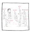 Cartoon: Kronzeuge (small) by Hayati tagged zerraf,zarraf,sarraf,reza,riza,usa,cartoon,portrait,portre,hayati,boyacioglu,berlin