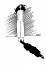 Cartoon: Migrantin (small) by Hayati tagged migrantin,türkin,integration,uyum,religion,west,ost,hayati,boyacioglu