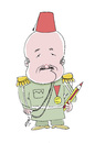 Cartoon: MSB (small) by Hayati tagged mehmet,saim,bilge,cartoonist,ankara,kollege,arkadas,freund,humor,militär,asker,hayati,boyacioglu,berlin