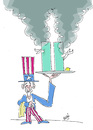 Cartoon: September 11 (small) by Hayati tagged 11 september zwilingstuerme komplottheroien attentat flugzeuge taliban el kaida hayati boyacioglu