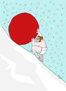 Cartoon: Sysphos (small) by Hayati tagged sysphos,sisipus,sysphus,kar,kiyamet,winter,tsunami,deprem,erdbeben,erdquake,naturkadastrophe,dogal,felaket,japan,japonya,japon,reakteur,reaktor,atom,nuklear,hayati,boyacioglu,berlin,collagenwerkstatt,collage,kolaj,dalgalar