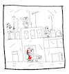 Cartoon: Warten auf Godot (small) by Hayati tagged godot,samuel,beckett,noel,baba,saint,nicolaus,turkey,turkiye,cartoon,karikatur,hayati,boyacioglu