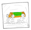 Cartoon: Zwiespalt (small) by Hayati tagged zwiespalt,bestattung,cenaze,tunceli,ankara,trauer,nefret,intikam,cartoon,karikatur,hayati,boyacioglu