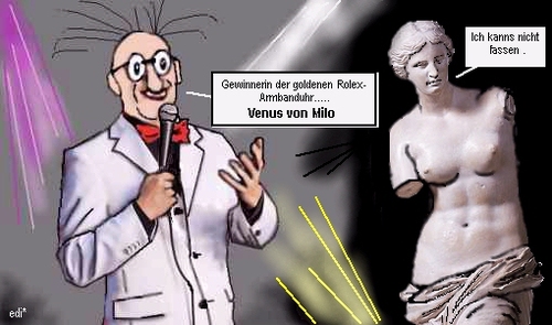 Cartoon: Arm dran! (medium) by sier-edi tagged venus,milo,rolex