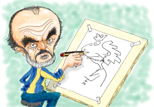 Cartoon: El negro Fontanarrosa (medium) by Arena tagged roberto,fontanarrosa,humorista