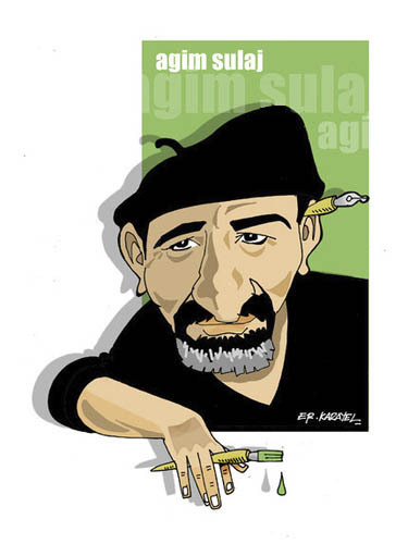 Cartoon: -AGIM SULAJ- PORTRAIT (medium) by donquichotte tagged agm