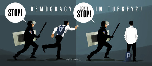 Cartoon: -OCCUPY GEZIPARK!- (medium) by donquichotte tagged gzi