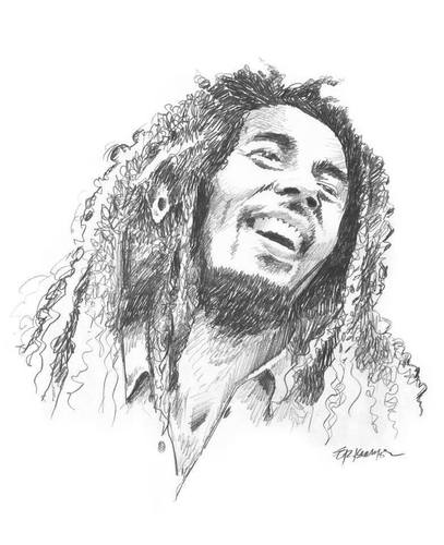 Cartoon: BOB MARLEY (medium) by donquichotte tagged bob