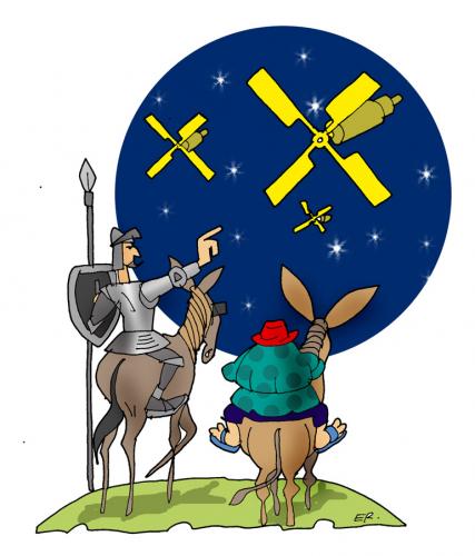 Cartoon: donquichotte and sancho (medium) by donquichotte tagged don1