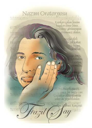 Cartoon: FAZIL SAY PORTRAIT (medium) by donquichotte tagged fsay