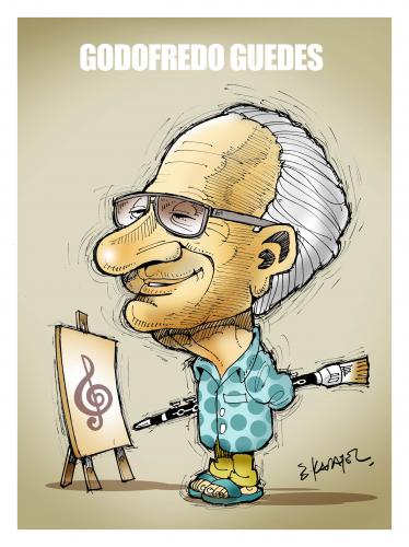 Cartoon: GODOFREDO GUEDES PORTRAIT (medium) by donquichotte tagged godo