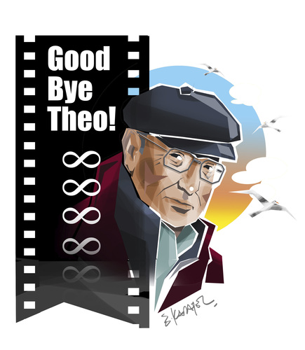 Cartoon: THEODOROS ANGELOPOULOS (medium) by donquichotte tagged theo