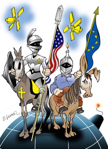 Cartoon: WORLD DON QUICHOTTES (medium) by donquichotte tagged dq4