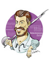 Cartoon: -MARIAN AVRAMESCU- PORTRAIT (small) by donquichotte tagged mav