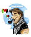 Cartoon: FOR ACTIVIST VITTORIO ARRIGONI (small) by donquichotte tagged vittorio