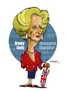 Cartoon: IRON-Y LADY (small) by donquichotte tagged thtchr