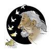 Cartoon: TURKISH POET ARIF DAMAR (small) by donquichotte tagged arfdmr