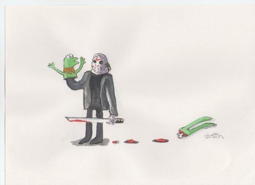 Cartoon: Atack Jason (medium) by claude292 tagged frog