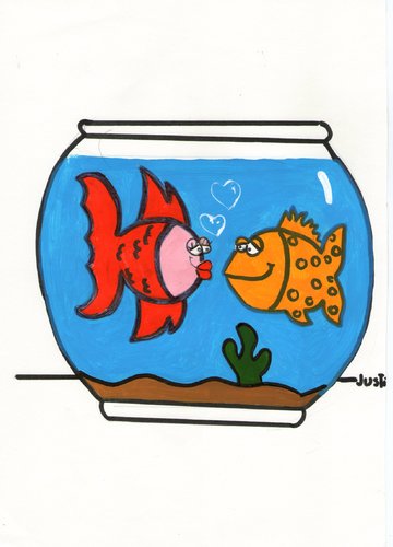 Cartoon: love fish (medium) by claude292 tagged fish