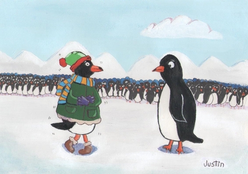 Cartoon: Pinguim (medium) by claude292 tagged pinguim