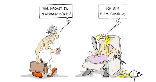 Cartoon: 20210119-BueroFriseur (medium) by Marcus Gottfried tagged homeoffice,friseur,corona,covid,lockdown,social,distancing,büro,arbeit,homeoffice,friseur,corona,covid,lockdown,social,distancing,büro,arbeit