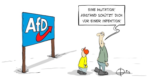 Cartoon: 20210127-Abstand (medium) by Marcus Gottfried tagged afd,abstand,infektion,corona,covid,partei,rechts,sachsenanhalt,sachsen,osten,verfassungsschutz,beobchtung,afd,abstand,infektion,corona,covid,partei,rechts,sachsenanhalt,sachsen,osten,verfassungsschutz,beobchtung