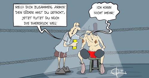 Cartoon: 20210420-ArminBoxt (medium) by Marcus Gottfried tagged armin,laschet,kanzlerkandidat,kanzler,baerbock,söder,cdu,csu,geüne,b90,armin,laschet,kanzlerkandidat,kanzler,baerbock,söder,cdu,csu,geüne,b90