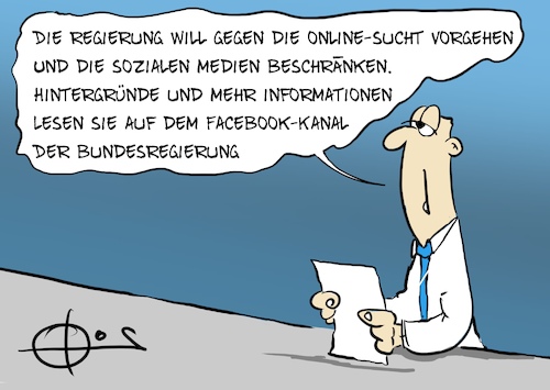 Cartoon: 20251026-OnlineSucht (medium) by Marcus Gottfried tagged onlinesucht,kinder,beschränkung,abhängigkeit,onliemedien,sozialemedien,sozial,medien,facebook,instagram,nachrichten,onlinesucht,kinder,beschränkung,abhängigkeit,onliemedien,sozialemedien,sozial,medien,facebook,instagram,nachrichten