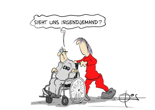 Cartoon: 20251203-CDURollstuhl (medium) by Marcus Gottfried tagged cdu,merz,wahl,rentenpaket,rente,ju,junge,union,linke,spd,abstimmung,cdu,merz,wahl,rentenpaket,rente,ju,junge,union,linke,spd,abstimmung