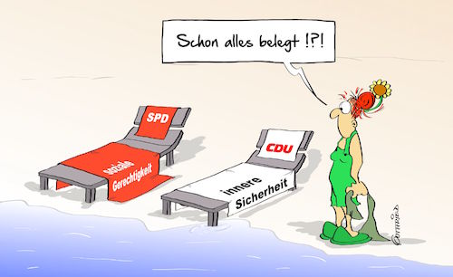 Cartoon: alles belegt (medium) by Marcus Gottfried tagged wahlprogramm,wahlkampf,spd,cdu,csu,bündnis,90,grüne,strand,soziale,gerechtigkeit,innere,sicherheit,programm,nische,bundestag,wahl,siege,sonnenliege,sand,ferien,mallorca,pool,freude,marcus,gottfried,cartoon,karikatur,wahlprogramm,wahlkampf,spd,cdu,csu,bündnis,90,grüne,strand,soziale,gerechtigkeit,innere,sicherheit,programm,nische,bundestag,wahl,siege,sonnenliege,sand,ferien,mallorca,pool,freude,marcus,gottfried,cartoon,karikatur