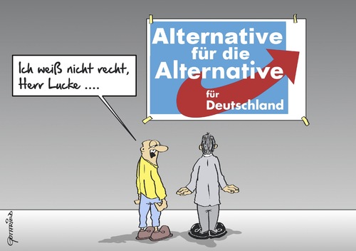 Cartoon: Alternative (medium) by Marcus Gottfried tagged alternative,afd,bernd,lucke,parteitag,abwahl,petry,vorsitz,gewinn,marcus,gottfried,cartoon,karikatur,alternative,afd,bernd,lucke,parteitag,abwahl,petry,vorsitz,gewinn,marcus,gottfried,cartoon,karikatur