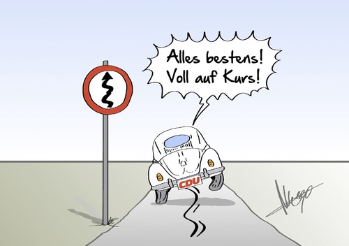 Cartoon: auf Kurs (medium) by Marcus Gottfried tagged cdu,parteitag,regierung,csu,groko,große,koalition,minister,merkel,kurs,schlingern,wackeln,fahrt,auto,antrieb,richtung,stabilität,ruder,lenker,steuer,vorgabe,deutschland,marcus,gottfried,karikatur,cartoon,cdu,parteitag,regierung,csu,groko,große,koalition,minister,merkel,kurs,schlingern,wackeln,fahrt,auto,antrieb,richtung,stabilität,ruder,lenker,steuer,vorgabe,deutschland,marcus,gottfried,karikatur,cartoon