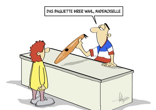 Cartoon: Baguette ihrer Wahl (medium) by Marcus Gottfried tagged wahl,eu,europa,parlament,europawahlen,marcus,gottfried,cartoon,karikatur,marie,le,pen,front,national,recht,rechtsruck,sozialisten,hollande,opposition,wahl,eu,europa,parlament,europawahlen,marcus,gottfried,cartoon,karikatur,marie,le,pen,front,national,recht,rechtsruck,sozialisten,hollande,opposition