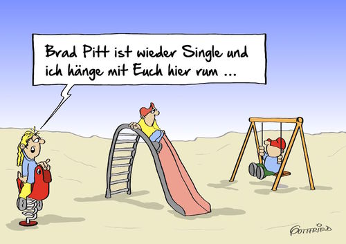 Cartoon: Brad Pitt (medium) by Marcus Gottfried tagged brad,pitt,angelina,jolie,scheidung,ehe,schauspielerin,schauspieler,kinder,brandelina,traumpaar,us,actor,spielplatz,abhängen,rumhängen,schaukel,rutsche,langeweile,abenteuer,freunde,marcus,gottfried,cartoon,karikatur,brad,pitt,angelina,jolie,scheidung,ehe,schauspielerin,schauspieler,kinder,brandelina,traumpaar,us,actor,spielplatz,abhängen,rumhängen,schaukel,rutsche,langeweile,abenteuer,freunde,marcus,gottfried,cartoon,karikatur