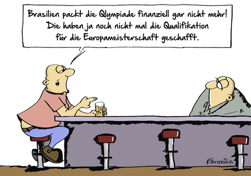 Cartoon: Brasilien Olympiade (medium) by Marcus Gottfried tagged olympiade,brasilien,rio,geld,pleite,bezahlen,europameisterschaft,fussball,sport,investition,schaffen,qualifikation,freude,marcus,gottfried,cartoon,karikatur,olympiade,brasilien,rio,geld,pleite,bezahlen,europameisterschaft,fussball,sport,investition,schaffen,qualifikation,freude,marcus,gottfried,cartoon,karikatur