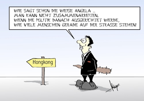 Cartoon: chinesische Weisheit (medium) by Marcus Gottfried tagged hongkong,china,deutschland,weisheit,kennen,bekenntnis,politik,führung,demonstration,demokratie,demokraten,politbüro,aufstand,wahlen,jung,jungend,regenschirm,marcus,gottfried,cartoon,karikatur,hongkong,china,deutschland,weisheit,kennen,bekenntnis,politik,führung,demonstration,demokratie,demokraten,politbüro,aufstand,wahlen,jung,jungend,regenschirm,marcus,gottfried,cartoon,karikatur