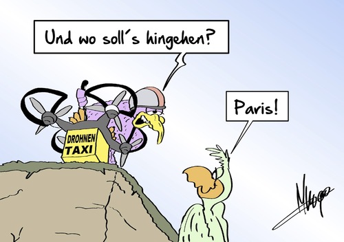 Drohne nach Paris Drohne nach Paris