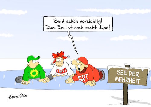 dünnes Eis dünnes Eis
