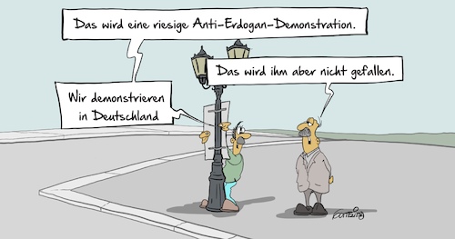 Cartoon: Erdogan Demonstration (medium) by Marcus Gottfried tagged erdogan,türkei,demonstration,widerstand,deutschland,outsourcing,verlagern,demonstrationsrecht,marcus,gottfried,cartoon,karikatur,erdogan,türkei,demonstration,widerstand,deutschland,outsourcing,verlagern,demonstrationsrecht,marcus,gottfried,cartoon,karikatur