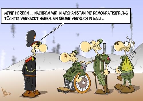 Cartoon: ernüchternde Bilanz (medium) by Marcus Gottfried tagged mali,afghanistan,stabilisierungsauftrag,soldat,marcus,gottfried,cartoon,karikatur,verteidigung,demokratisierung,armee,bundeswehr,kunduz,kundus,mali,afghanistan,stabilisierungsauftrag,soldat,marcus,gottfried,cartoon,karikatur,verteidigung,demokratisierung,armee,bundeswehr,kunduz,kundus