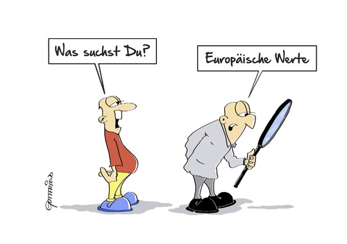 Cartoon: Europäische Werte (medium) by Marcus Gottfried tagged griechenland,spanien,italien,iwf,eu,europa,krise,schulden,krank,werte,lupe,suche,finden,doktor,merkel,ansturm,kurieren,genesen,gesund,marcus,gottfried,cartoon,karikatur,griechenland,spanien,italien,iwf,eu,europa,krise,schulden,krank,werte,lupe,suche,finden,doktor,merkel,ansturm,kurieren,genesen,gesund,marcus,gottfried,cartoon,karikatur