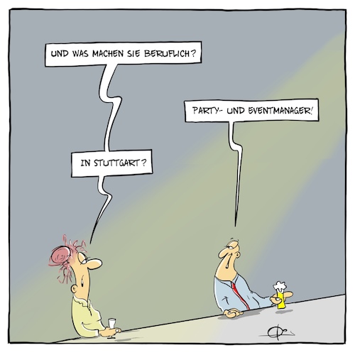 Cartoon: Eventmanager (medium) by Marcus Gottfried tagged eventmanager,party,event,stuttgart,mob,plünderung,krawall,gewalt,eventmanager,party,event,stuttgart,mob,plünderung,krawall,gewalt