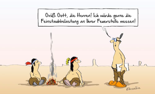 Cartoon: Feinstaubbelastung (medium) by Marcus Gottfried tagged feinstaub,feinstaubbelastung,belastung,indianer,diesel,feuerstelle,ofen,kaminofen,kachelofen,feuer,flamme,brand,rauch,partikel,lagerfeuer,wildwest,cowboy,beamter,umwelt,umweltamt,freunde,marcus,gottfried,cartoon,karikatur,feinstaub,feinstaubbelastung,belastung,indianer,diesel,feuerstelle,ofen,kaminofen,kachelofen,feuer,flamme,brand,rauch,partikel,lagerfeuer,wildwest,cowboy,beamter,umwelt,umweltamt,freunde,marcus,gottfried,cartoon,karikatur